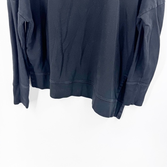 ✅ ALL SAINTS BLACK ASYMMETRICAL CREW NECK LONG SLEEVE SWEATSHIRT SIZE SMALL - Picture 8 of 9